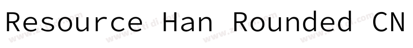 Resource Han Rounded CN Heavy字体转换